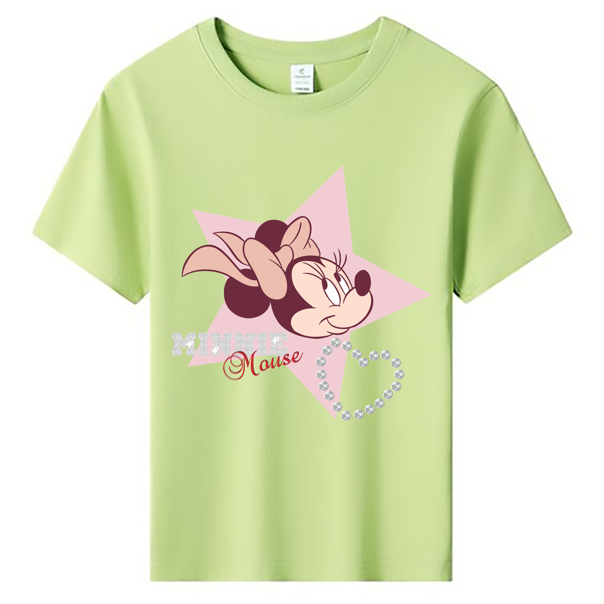 ミッキーマウス Mickey Mouse 綿100％キッズTシャツ（フロントプリント）